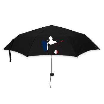 Carte de la guadeloupe - Parapluie standard - noir - Devant