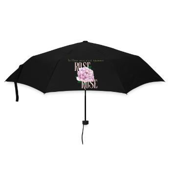 La fleur rose épanouie - Umbrella (small) - black - Front