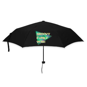 Groovy Funky oui Cool 90s Design Pixel Art - Parapluie standard - noir - Devant