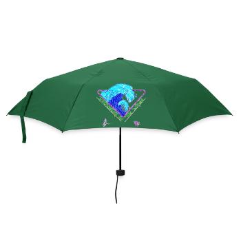 Noyade dans les vagues - Parapluie standard - vert bouteille - Devant