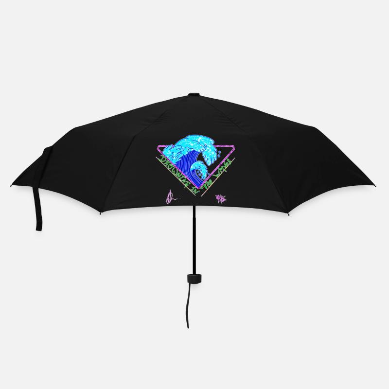 Drowning in the waves - Umbrella (small) - black