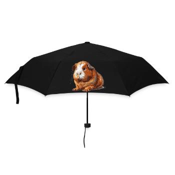 Mignon Retro Cochon d’Inde 8 Bit Graphics - Parapluie standard - noir - Devant