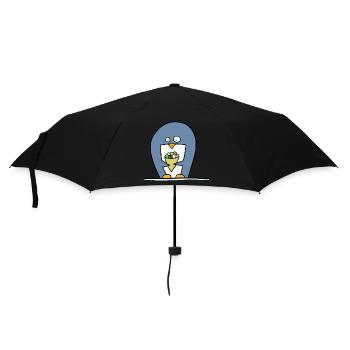 Pingouin à la crème glacée - Parapluie standard - noir - Devant