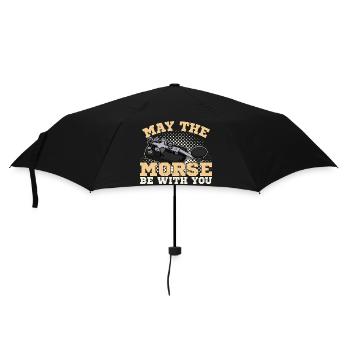 Mortier Radio Radioamateur Radio Morse - Parapluie standard - noir - Devant