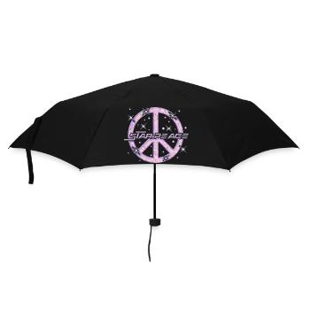 Frieden im Weltraum - Regenschirm (klein) - Schwarz - Vorne