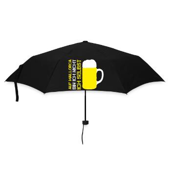 Lustiges AUF MALLORCA BIN ICH NICHT ICH SELBST 23 - Regenschirm (klein) - Schwarz - Vorne