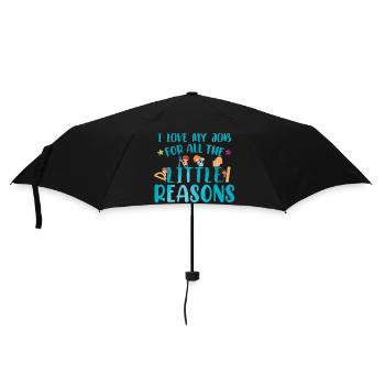 Teacher Teaching Quote Daycare Childcare - Umbrella (small) - black - Front
