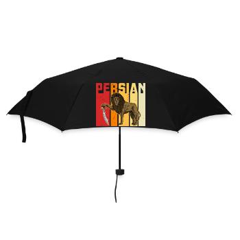 Persien Perser Löwe Sonne Iran Geschichte - Regenschirm (klein) - Schwarz - Vorne