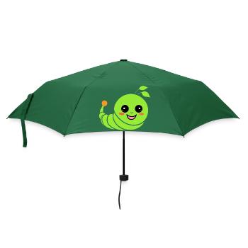 Caterpillars Insect Love Little Caterpillar - Umbrella (small) - bottlegreen - Front