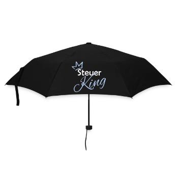 Steuer King - Regenschirm (klein) - Schwarz - Vorne