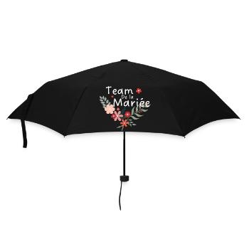 Floral Bridal Team-Bride Team - Umbrella (small) - black - Front