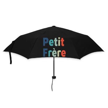 Geburt, Kleiner Bruder, Sohn, Junge - Regenschirm (klein) - Schwarz - Vorne