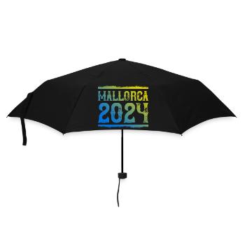 Mallorca 2024 - Regenschirm (klein) - Schwarz - Vorne