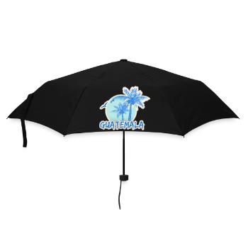 Urlaub Guatemala - Regenschirm (klein) - Schwarz - Vorne