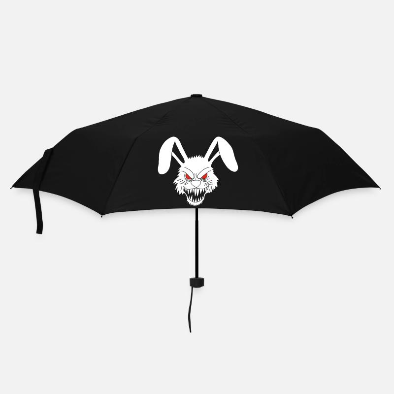 Lapin blanc démoniaque - Parapluie standard - noir