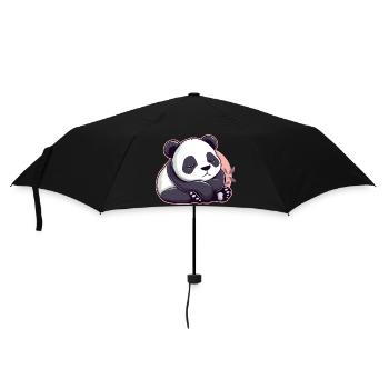 Cute Cartoon of a Sleeping Panda - Adorable design - Umbrella (small) - black - Front