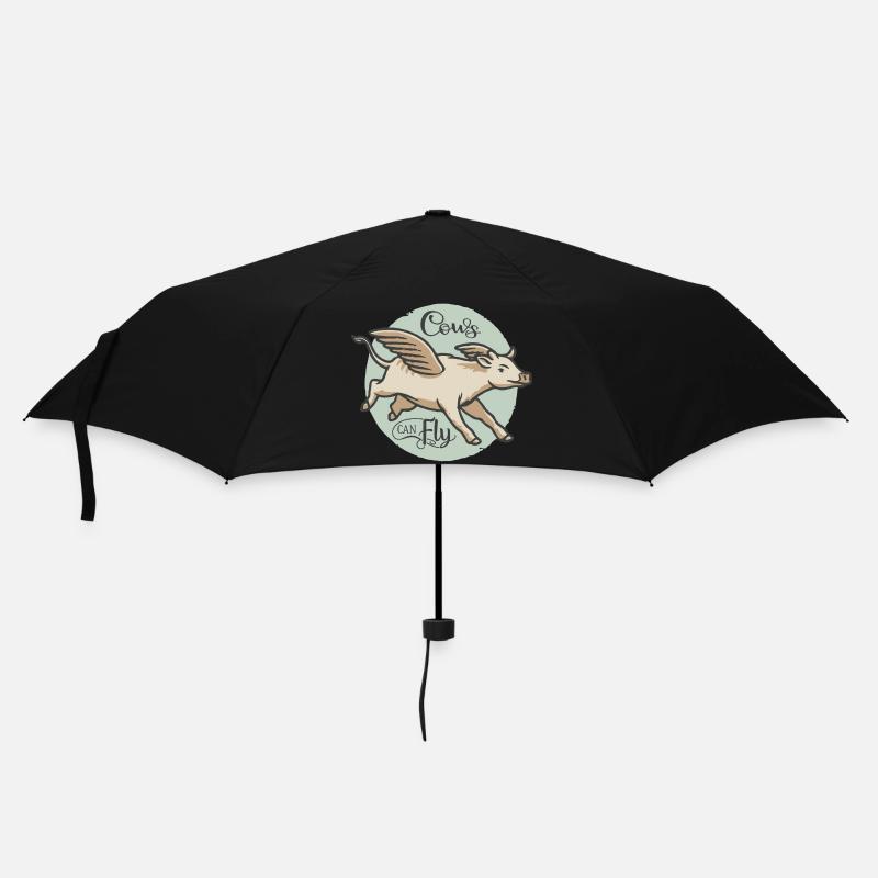 Cows can fly - Umbrella (small) - black