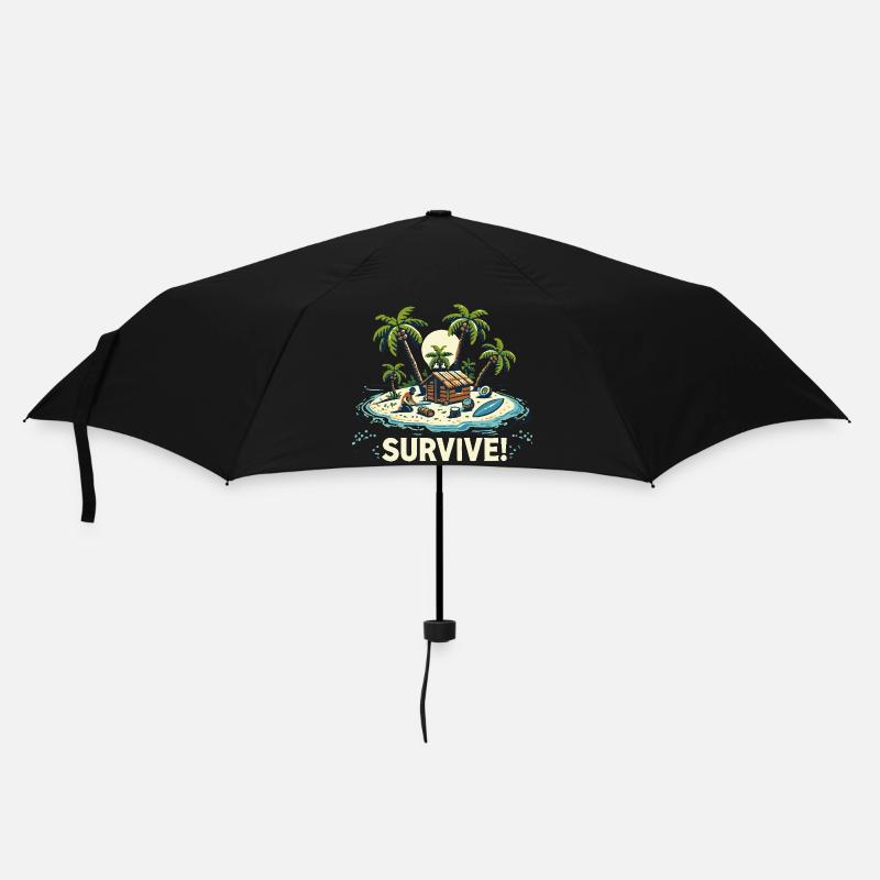 VACATION ON THE ISLAND - Umbrella (small) - black