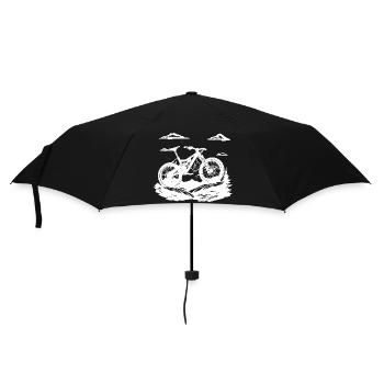 Mountain bike lovers - Umbrella (small) - black - Front