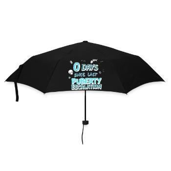 Puberty Escalation Funny Shirt - Umbrella (small) - black - Front