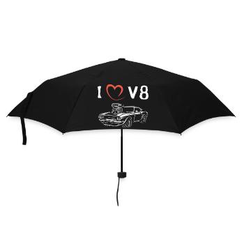 i love v8 american muscle cars - Big Block Cars - Umbrella (small) - black - Front
