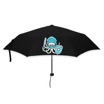 Octopus Knight Medieval Warrior Fighter Sword - Umbrella (small) - black - Front