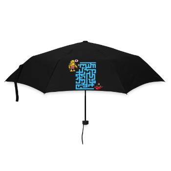 The labyrinth of love - Umbrella (small) - black - Front