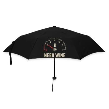 Tank empty – need wine now! - Umbrella (small) - black - Front