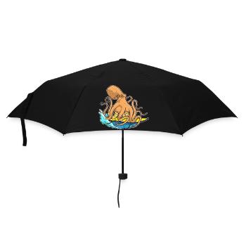 Octopus Planche de surf Été - Parapluie standard - noir - Devant