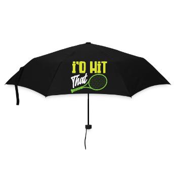 Humour sur le joueur de tennis - Parapluie standard - noir - Devant
