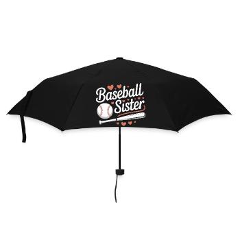 Baseball Dire Soeur Drôle Baseball Cadeau - Parapluie standard - noir - Devant