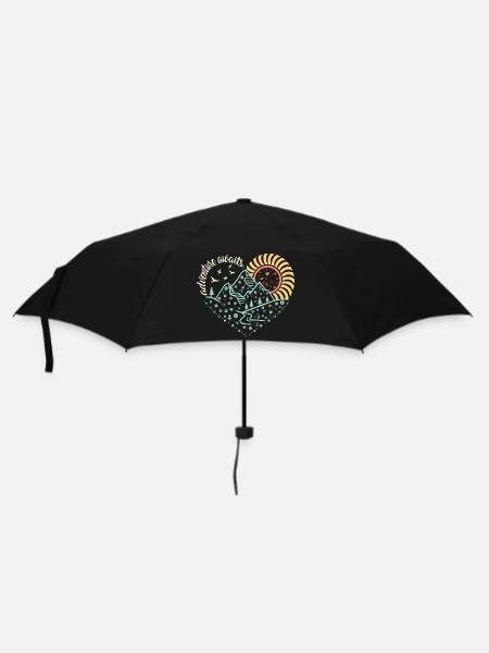 Adventure Awaits – Glowing Night-Hike Vibe - Umbrella (small) - black