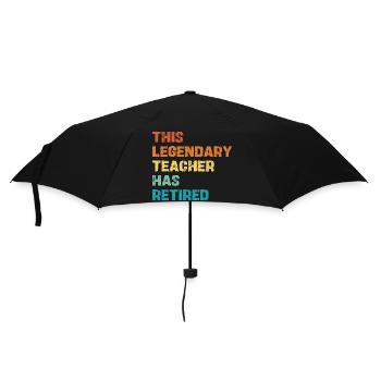 Retraite d’un enseignant légendaire - Parapluie standard - noir - Devant