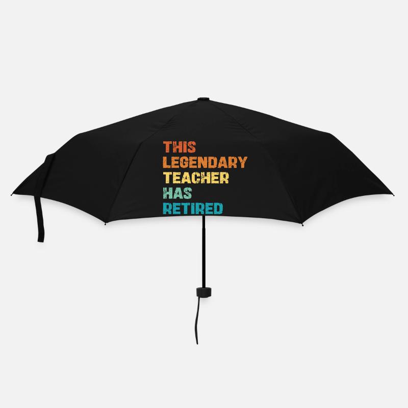 Legendary Lehrer Retirement - Regenschirm (klein) - Schwarz