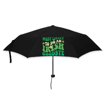 Am wahrscheinlichsten, um sich von St Pats zu verabschieden. - Regenschirm (klein) - Schwarz - Vorne