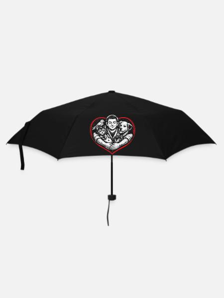 Tierarzt Tiermediziner - Regenschirm (klein) - Schwarz