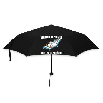Pensionär Gans - No longer responsible Pension - Umbrella (small) - black - Front
