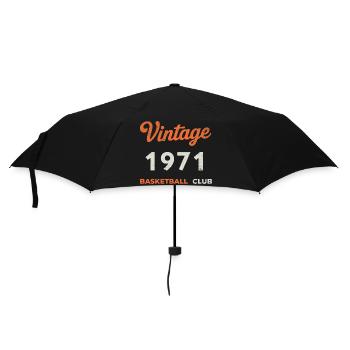 Vintage 1971 – Basketball Club Retro Birth Year - Umbrella (small) - black - Front