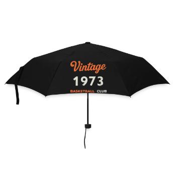 Vintage 1973 – Basketball Club Retro Birth Year - Umbrella (small) - black - Front