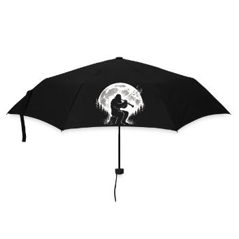Bigfoot plays clarinet - Umbrella (small) - black - Front