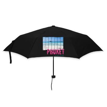 Phuket en Thaïlande Souvenir vintage de vacances à la plage - Parapluie standard - noir - Devant
