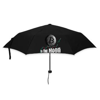 Bitcoin jusqu’à la Lune - Parapluie standard - noir - Devant