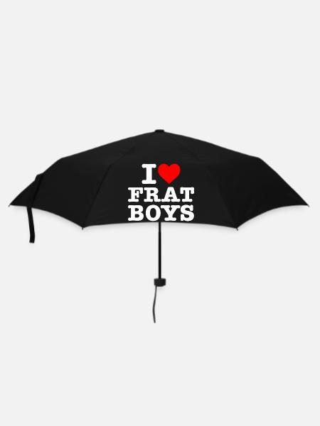 J’aime les garçons de fraternité - Parapluie standard - noir