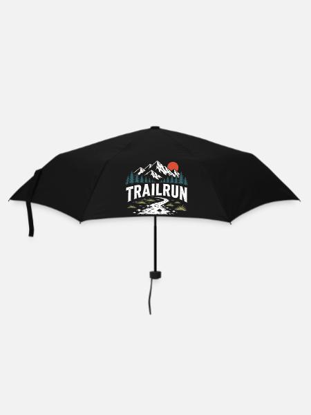 Trailrun - Regenschirm (klein) - Schwarz