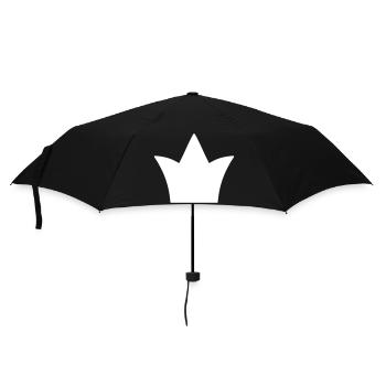 Couronne – symbole de force et de confiance en soi - Parapluie standard - noir - Devant