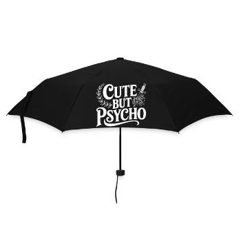 Cute But Psycho - Umbrella (small) - black - Front