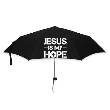 Jesus is my hope - Umbrella (small) - black - Front