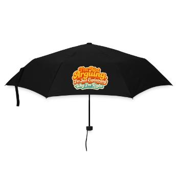 Ich Diskutiere nicht Erkläre warum ich Recht habe - Regenschirm (klein) - Schwarz - Vorne