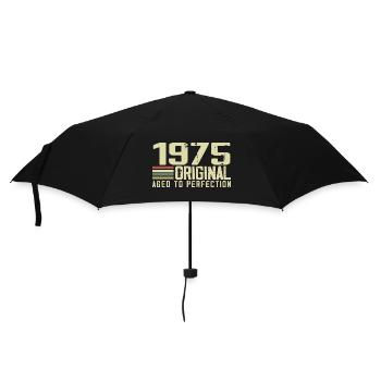 Né en 1975 - Vintage 1975 - 49e Anniversaire Rétro - Parapluie standard - noir - Devant