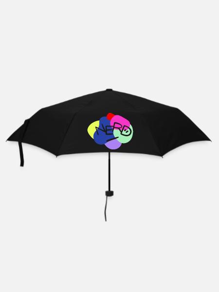 NERD - Regenschirm (klein) - Schwarz